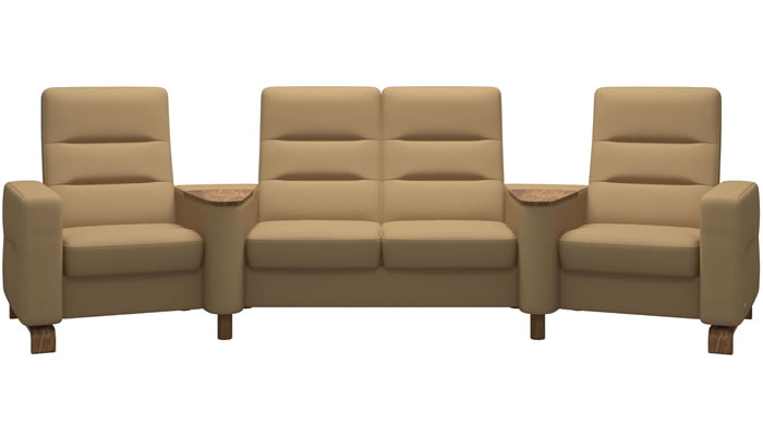 Stressless Wave Sector in Calido Honey Fabric